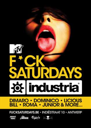F*CK Saturdays @ Industria - flyer