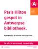 Paris Hilton gespot in Antwerpse bibliotheek