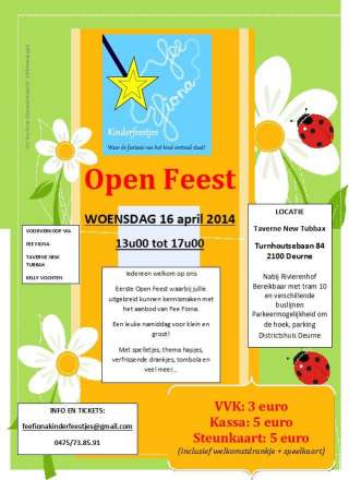 poster open feest