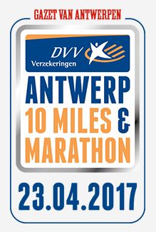 Logo DVV Verzekeringen Antwerp 10 Miles & Marathon 23 april 2017