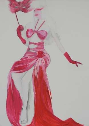 New Court Ladies - Noir Rouge et Blanc