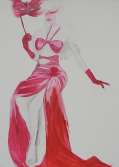 New Court Ladies - Noir Rouge et Blanc