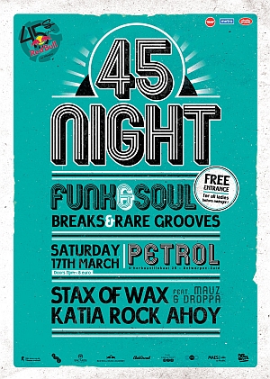 45's Night & 70s Disco Funk Soul Party