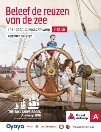Affiche Tall Ships Race 2016 Antwerpen