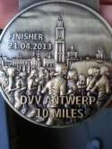 Finisher Medaille van de 10 Miles van 2013