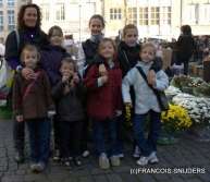 ik met mijn 7 kindjes op de vrijdagmarkt antwerpen