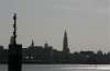 Skyline Antwerpen vanaf Zeevaartschool