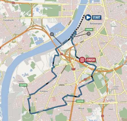 Belgisch Kampioenschap Wielrennen in Antwerpen