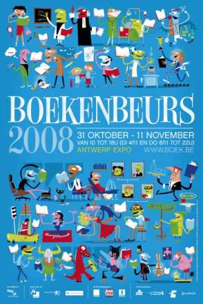 Boekenbeurs sfeerfoto