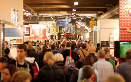 Veel volk op de boekenbeurs