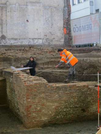 Stukje 16de-eeuwse muur Antwerpse Citadel