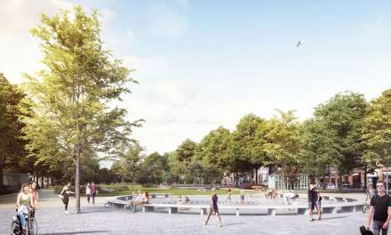 Het Museumplein van de heraangelegde Gedempte Zuiderdokken