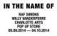 In The Name Of pop up store Raf Simons