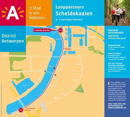 Loopparcours Scheldekaaien