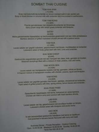 Thai Restaurant Sombat Antwerpen