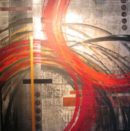 Schilderij acryl op canvas Nancy Aillery