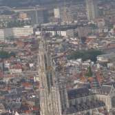 Onze Lieve Vrouwe toren vanuit de lucht