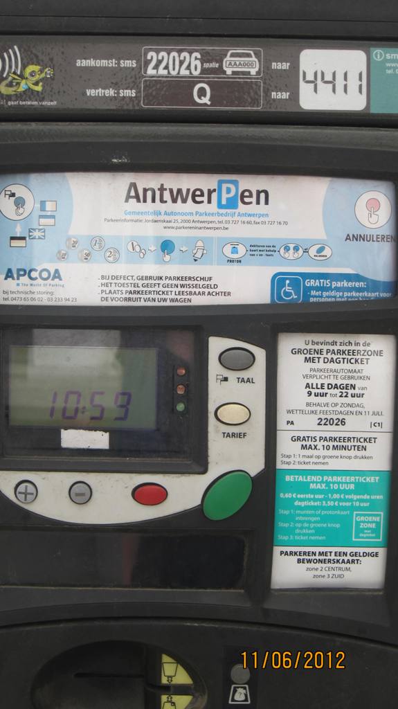 In Antwerpen kunnen parkeerders binnenkort met kaart betalen Antwerpen