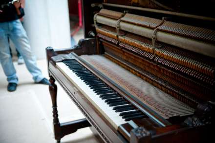Piano Irving Berlin is verhuisd naar het Red Star Line Museum