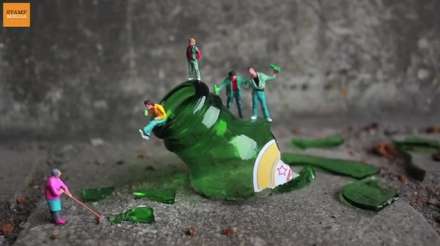 Slinkachu in 2018 Antwerpen op 4 en 5 mei 2012