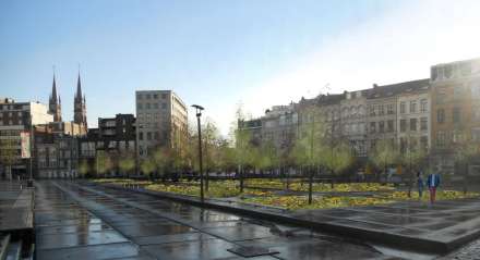 Het Theaterplein krijgt een prairietuin die beter tegen een stootje kan