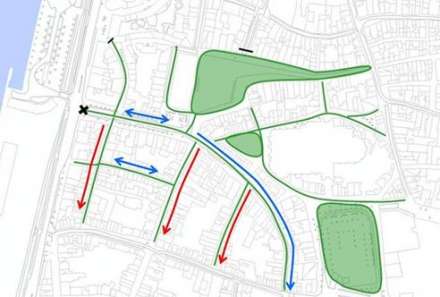 Verkeerssituatie Suikerrui na invoeren verdwijnpalen