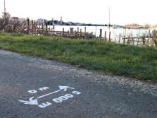 Waterloop loopparcours op de kaaien