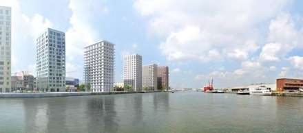 3 nieuwe torens op het Eilandje aan het Kattendijkdok Westkaai